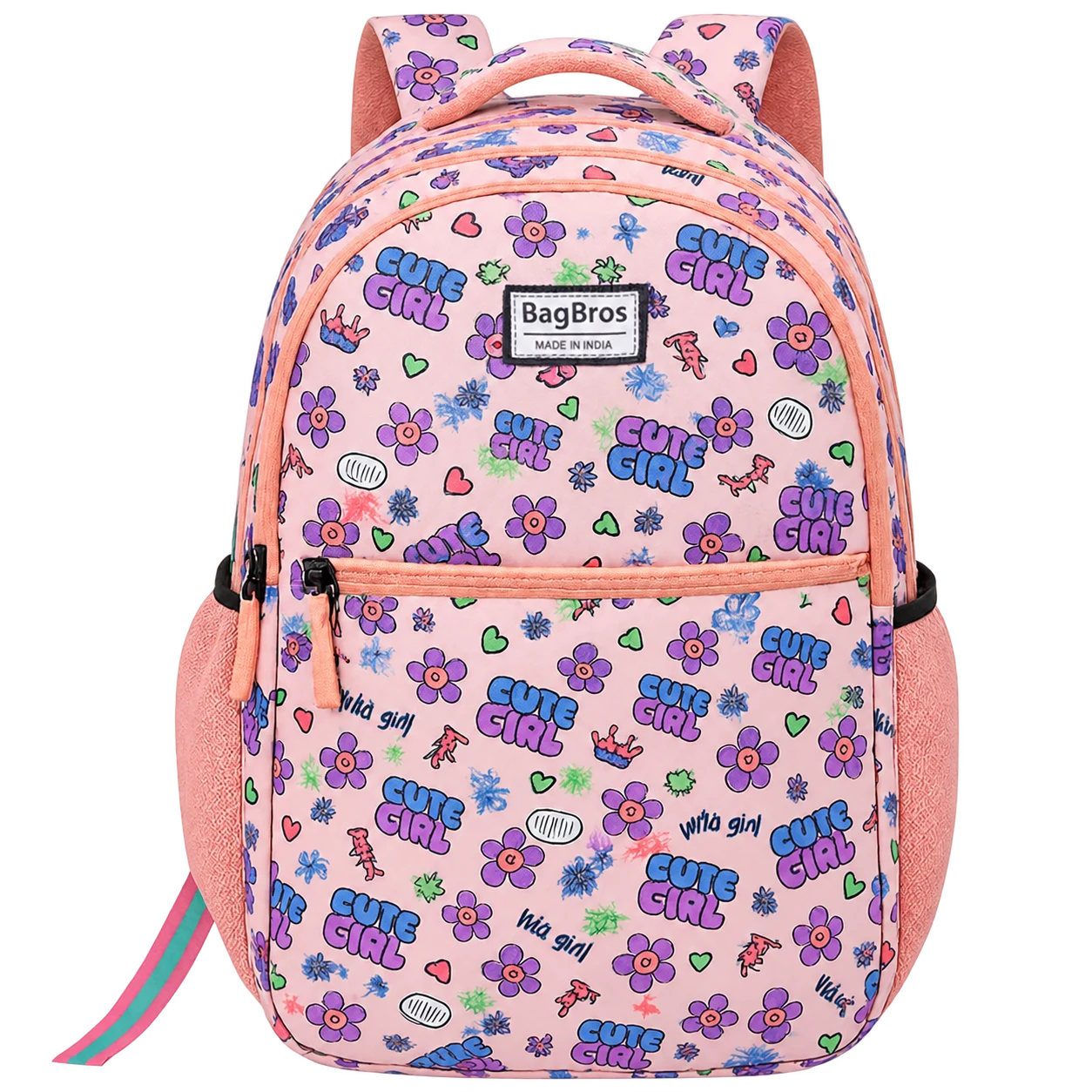 Bagbros 30L Cute Girl Printed School Backpack