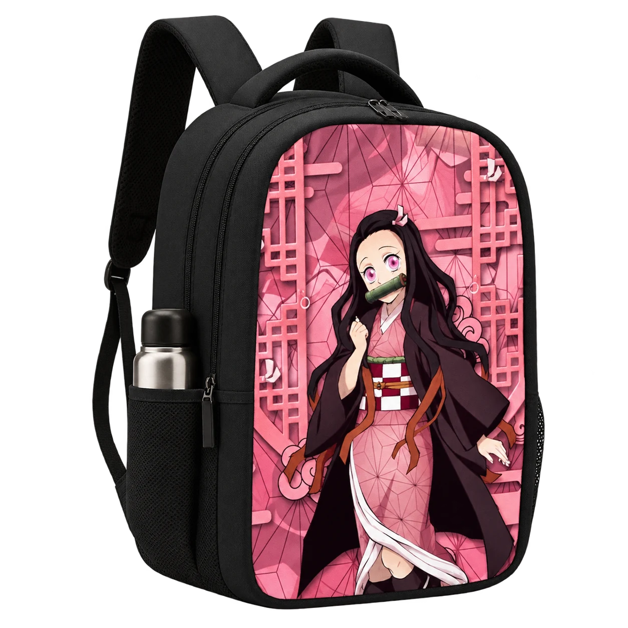 Bagbros 35L Nezuko Pink Printed Backpack (Demon Slayer)