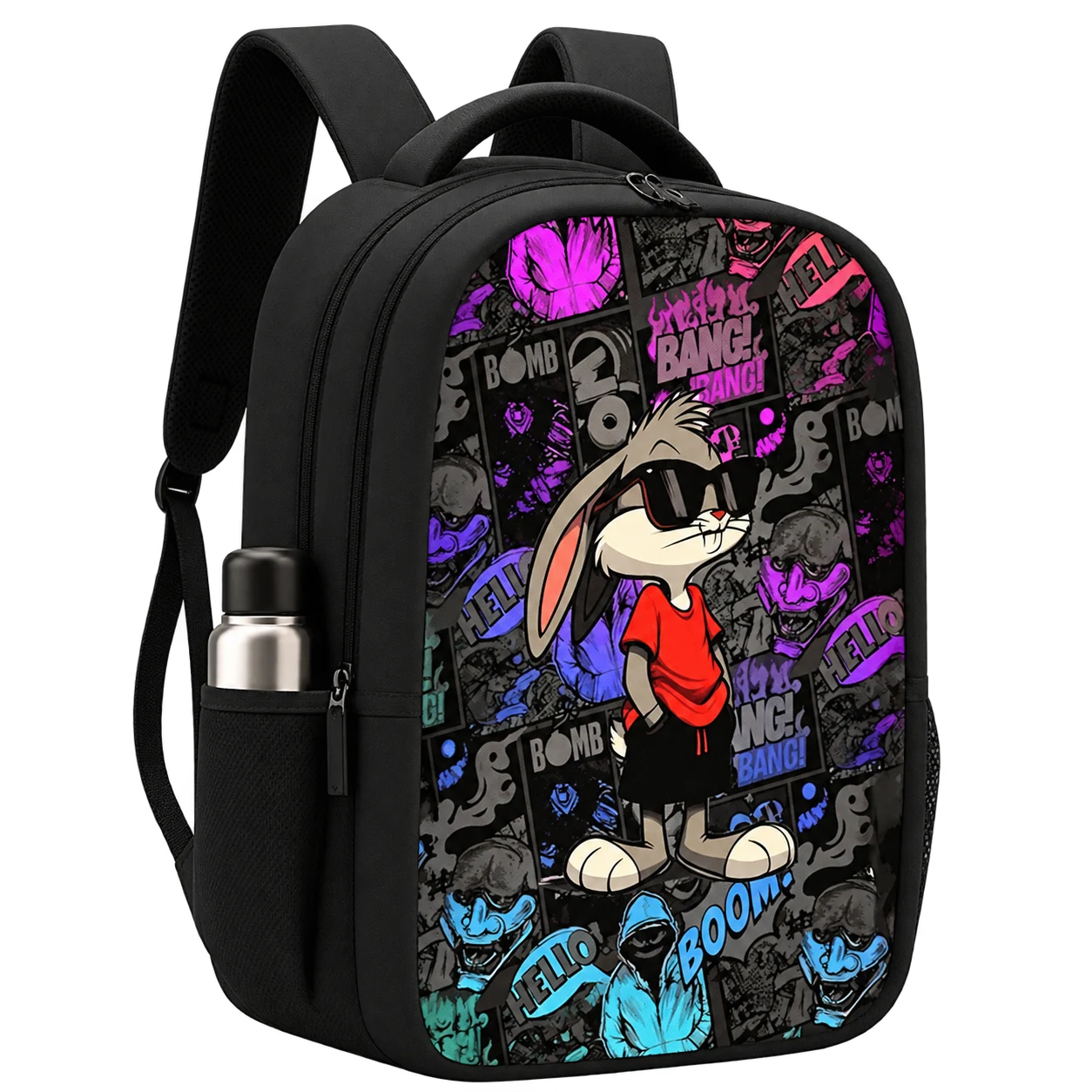 Bagbros 35L Bugs Bunny Superhero Printed Backpack