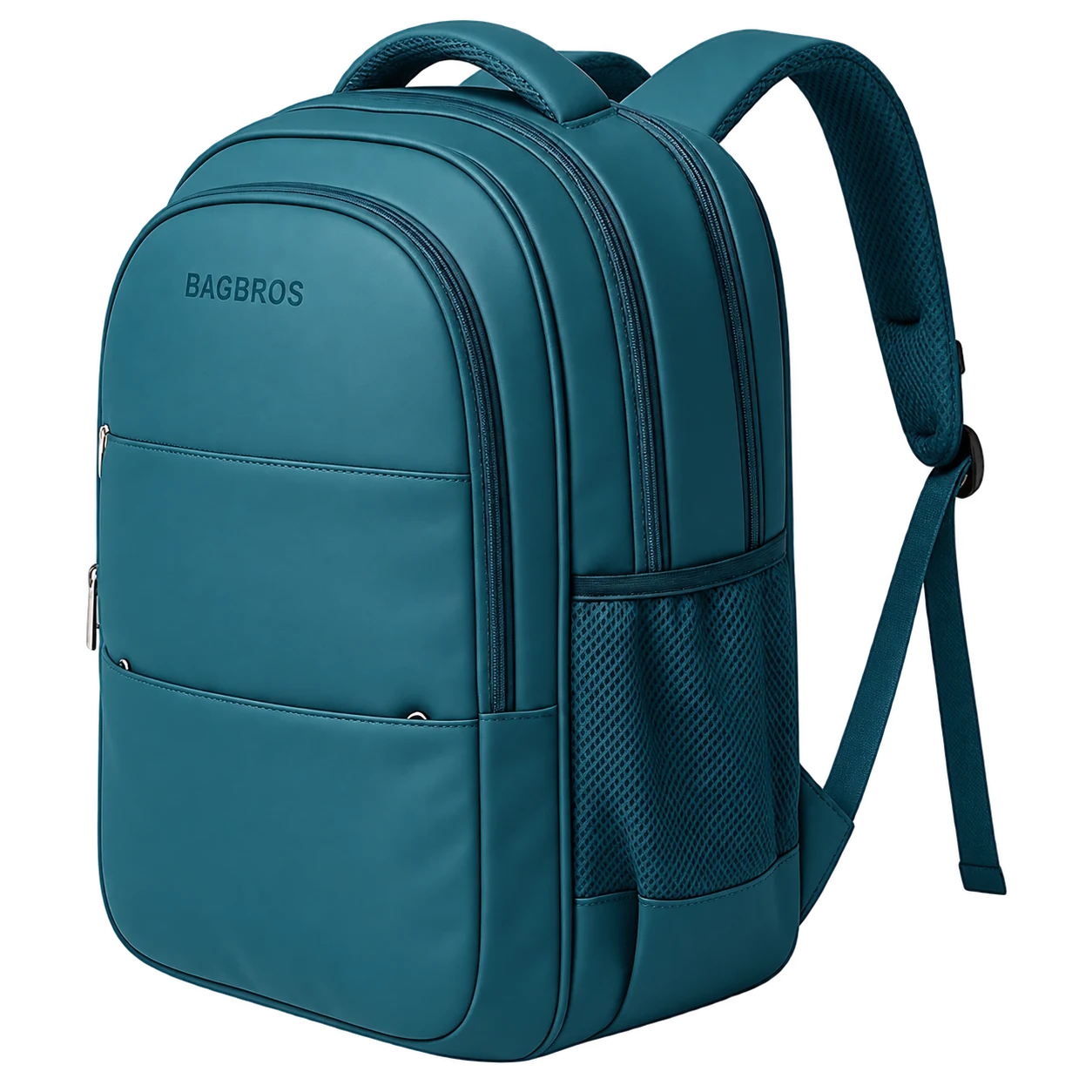 Bagbros Faux Leather Backpack (Teal)