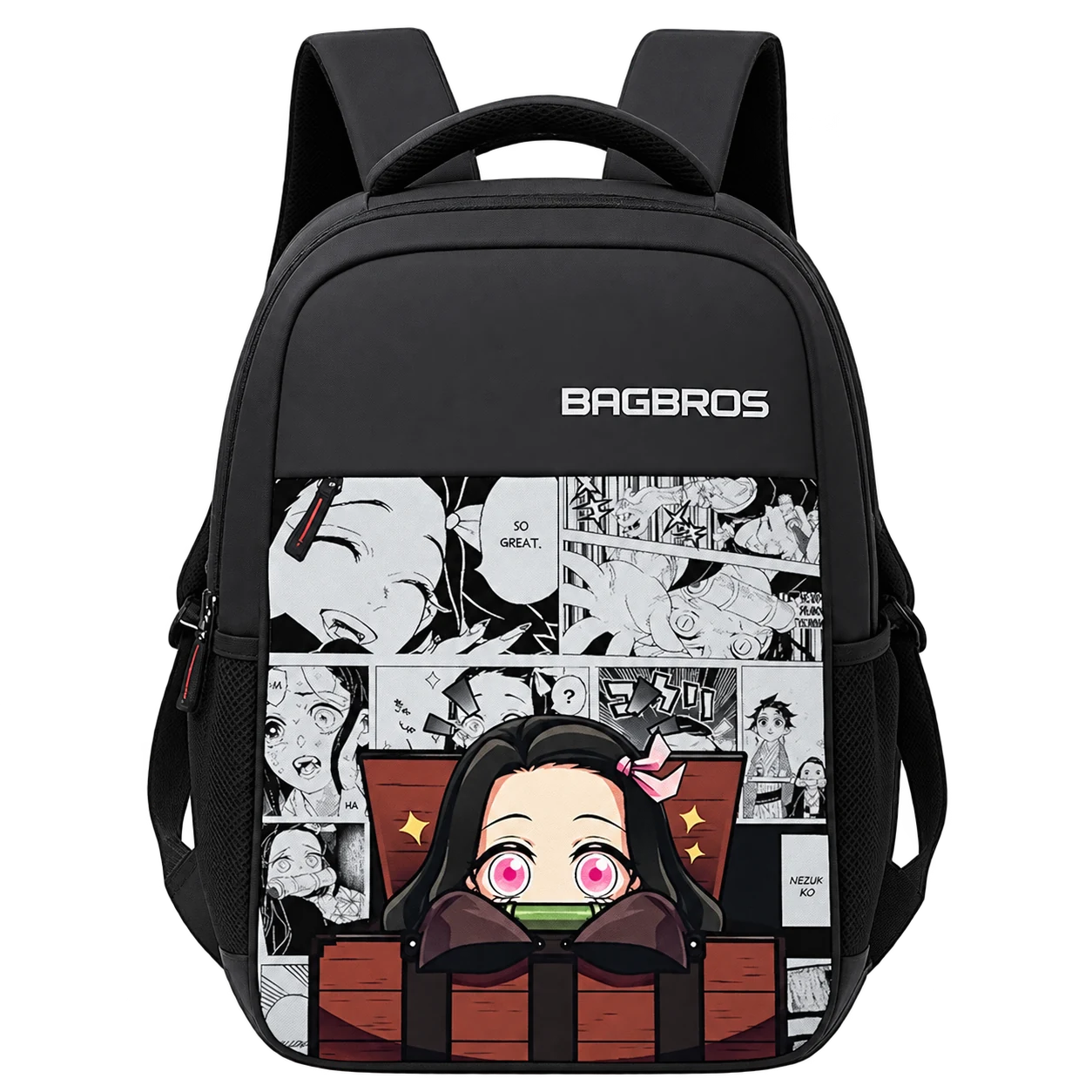 Bagbros 30L Nezuko Chibi Printed Backpack (Demon Slayer)