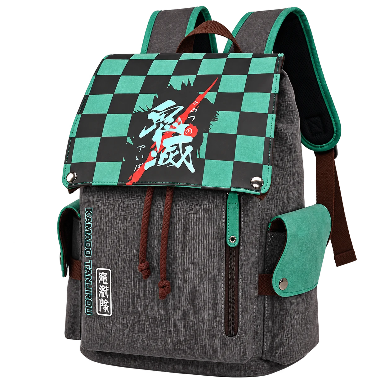 Bagbros Tanjiro Canvas & PU Laptop Backpack